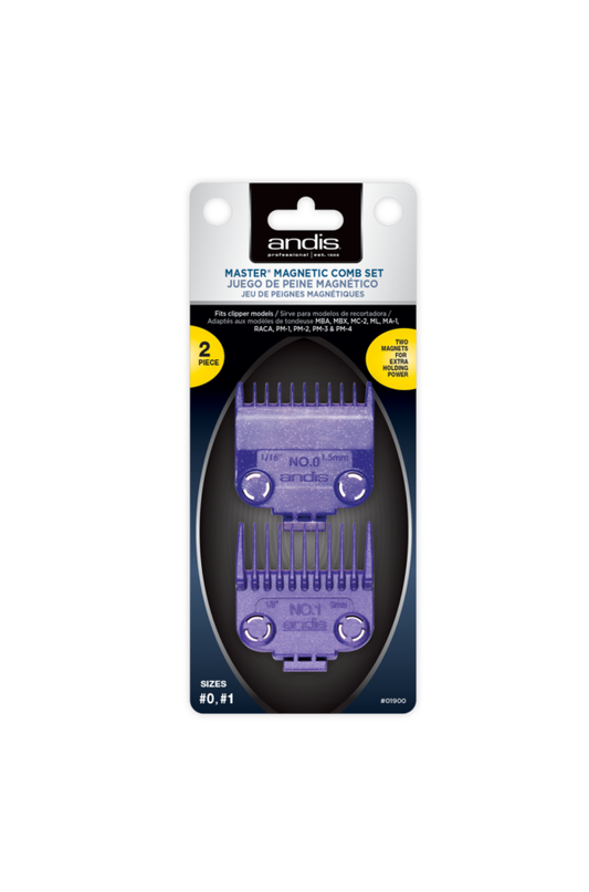 ANDIS MASTER MAGNETIC COMB SET – 0 & 1